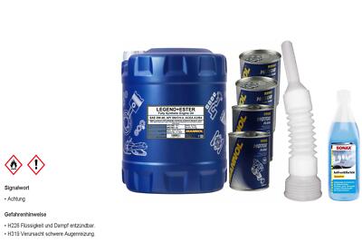 10L MANNOL Motoröl SAE 0W-40 LEGEND+ESTER inkl. Additiv Auslaufschlauch