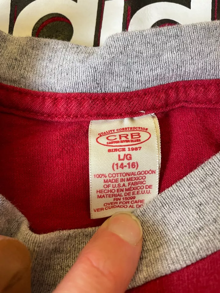 Adidas Puma CRB 3 Boys T Shirts Two Tone Long Sleeve & Short Sleeve Size 14-16* - Image 4 of 4