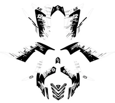 Fits Raptor 700R Graphics decal kit Yamaha 2006 2007 2008 2009 2010 2011 2012