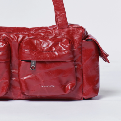 SAMO ONDOH Pocket Utility Bag M Origami Red Shoulder Bag Crossbody