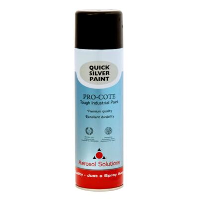 Pro-Cote Quick Silver Sprühfarbe 500 ml robust Industrie langlebig Premium Qualität