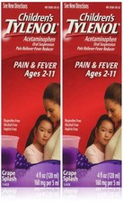 Children's Tylenol, Grape Splash Flavor - 4 oz. - 2 pk.