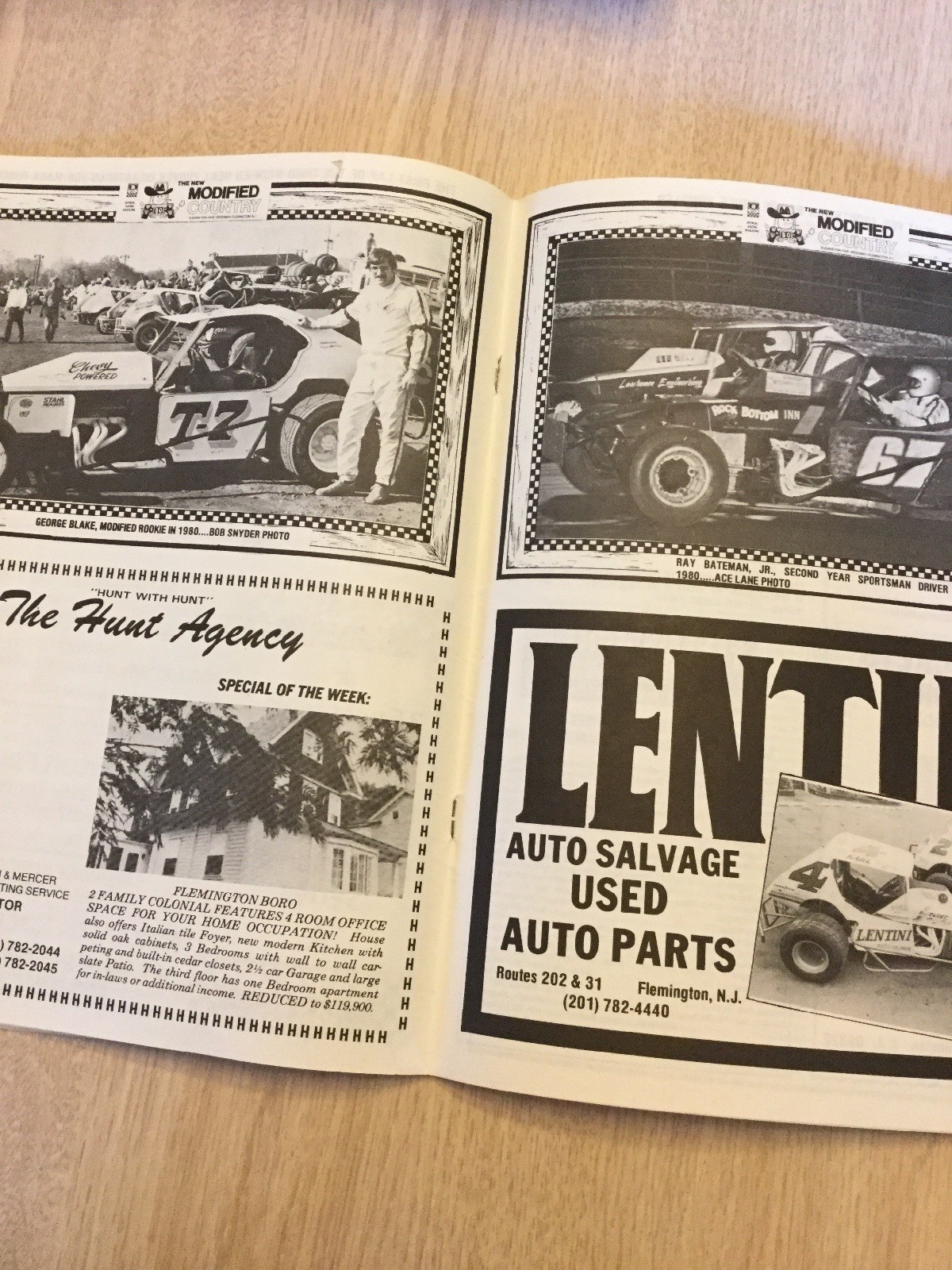 1980 Flemington Fair Speedway Car Racing New Jersey Program Frank Cozze