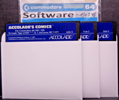 COMMODORE 64/128 -- ACCOLADE´S COMICS ( ACCOLADE - DISK )