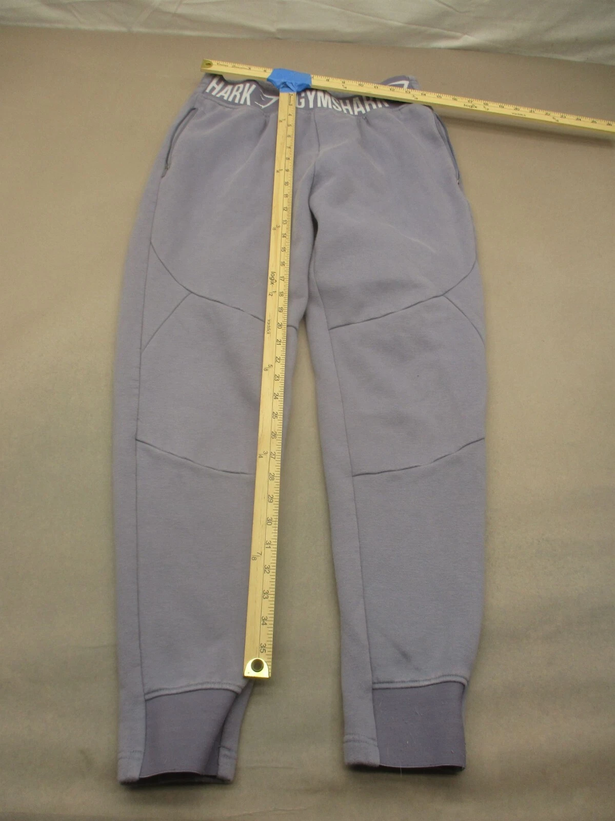 gymshark cotton elastic waist fleece jogger track pants
