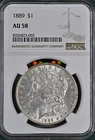 1889 Morgan Silver Dollar $1 NGC AU58 BX12-47
