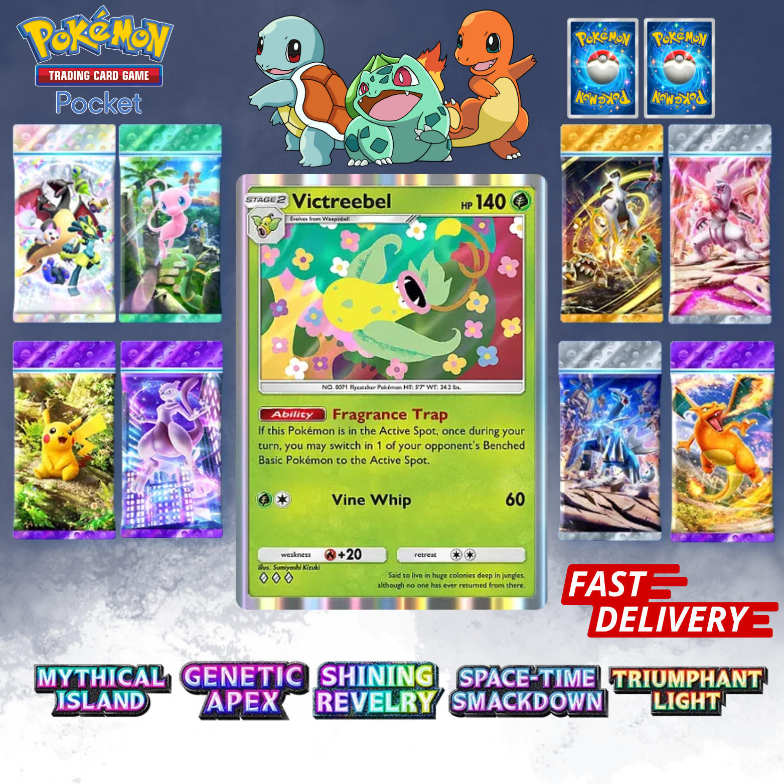 ✨Pokemon TCG Pocket ✨ 3 DIAMOND ◆◆◆ CARD ✨ Pokemon Trading Card Game Pocket ✨