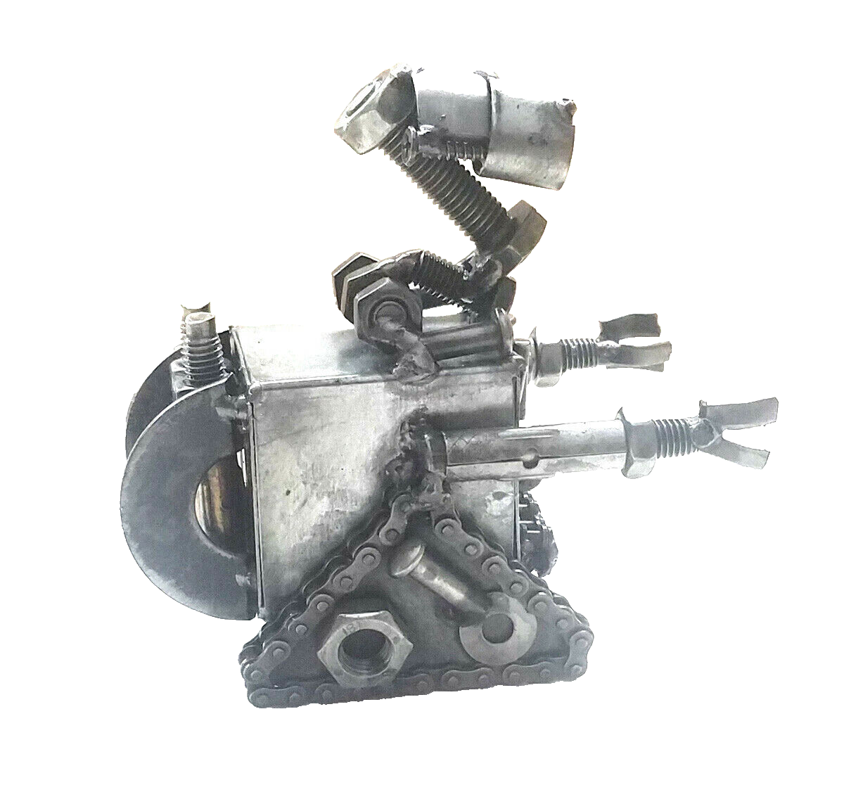 Wall-E & EVE Hand Crafted Recycled Metal Art Sculpture Figurine | eBay