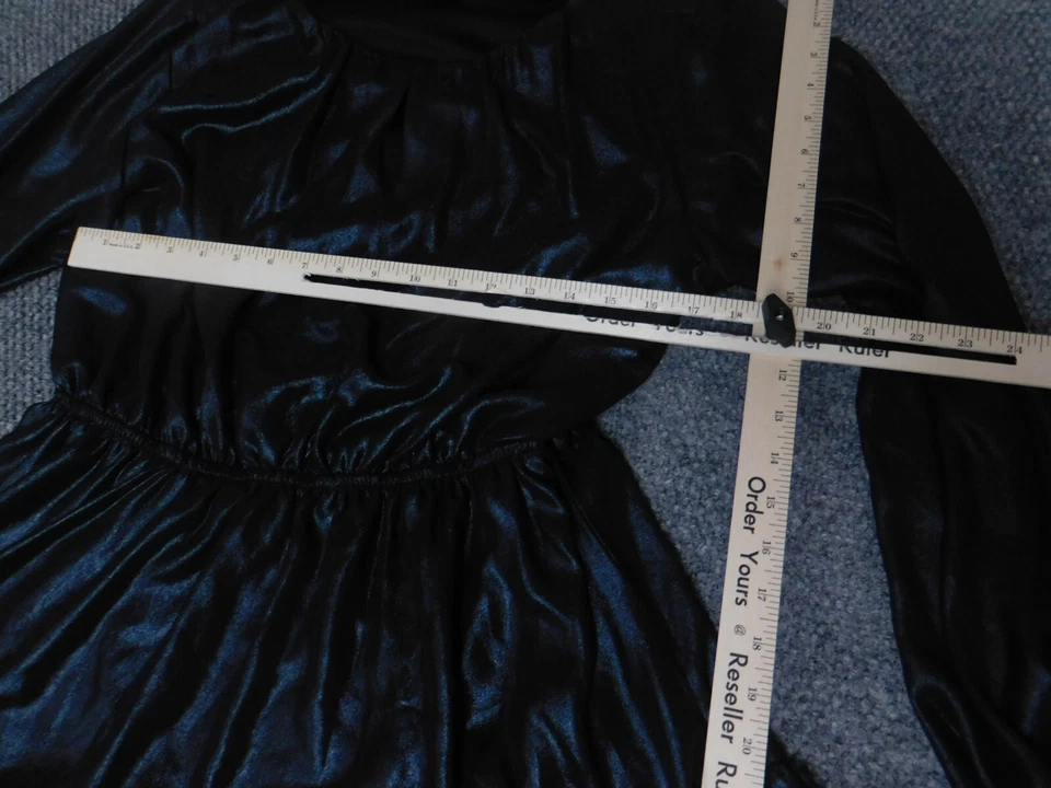 Женское платье Simply Vera Vera Wang большое синее трапециевидные оборки - Изображение 4 из 4