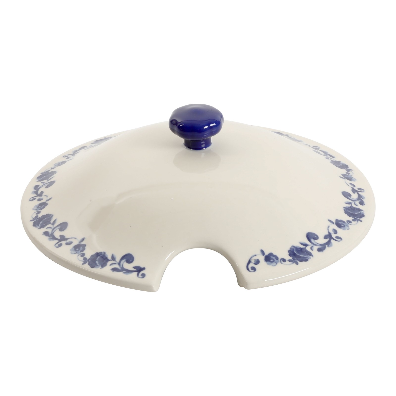 Frontier Rose Cobalt Ceramic 3.17-Quart Soup Tureen W/ Ladle Home Durable New