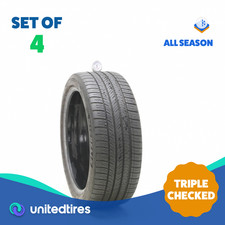 Set Of 4 Used 21545zr18 Michelin Pilot Sport All Season 4 93y - 6.5-7.532 Set Of 4 Used 21545zr18 Michelin Pilot Sport All Season 4 93y - 6.5-7.532