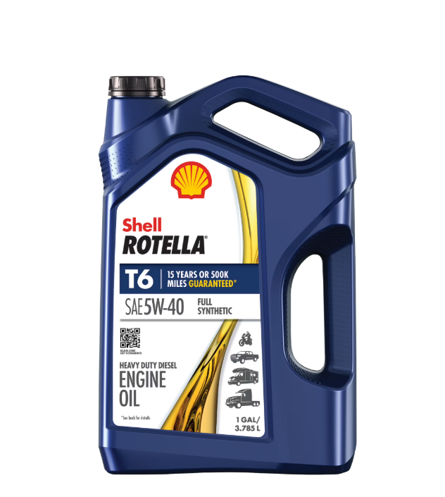 Shell Rotella T6 5W-40 Full Synthetic Diesel Oil 1 Gal (2 Pack) | eBay