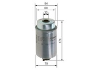 Kraftstofffilter Bosch F 026 402 271 Anschraubfilter 79Mm FüR Renault Mascott