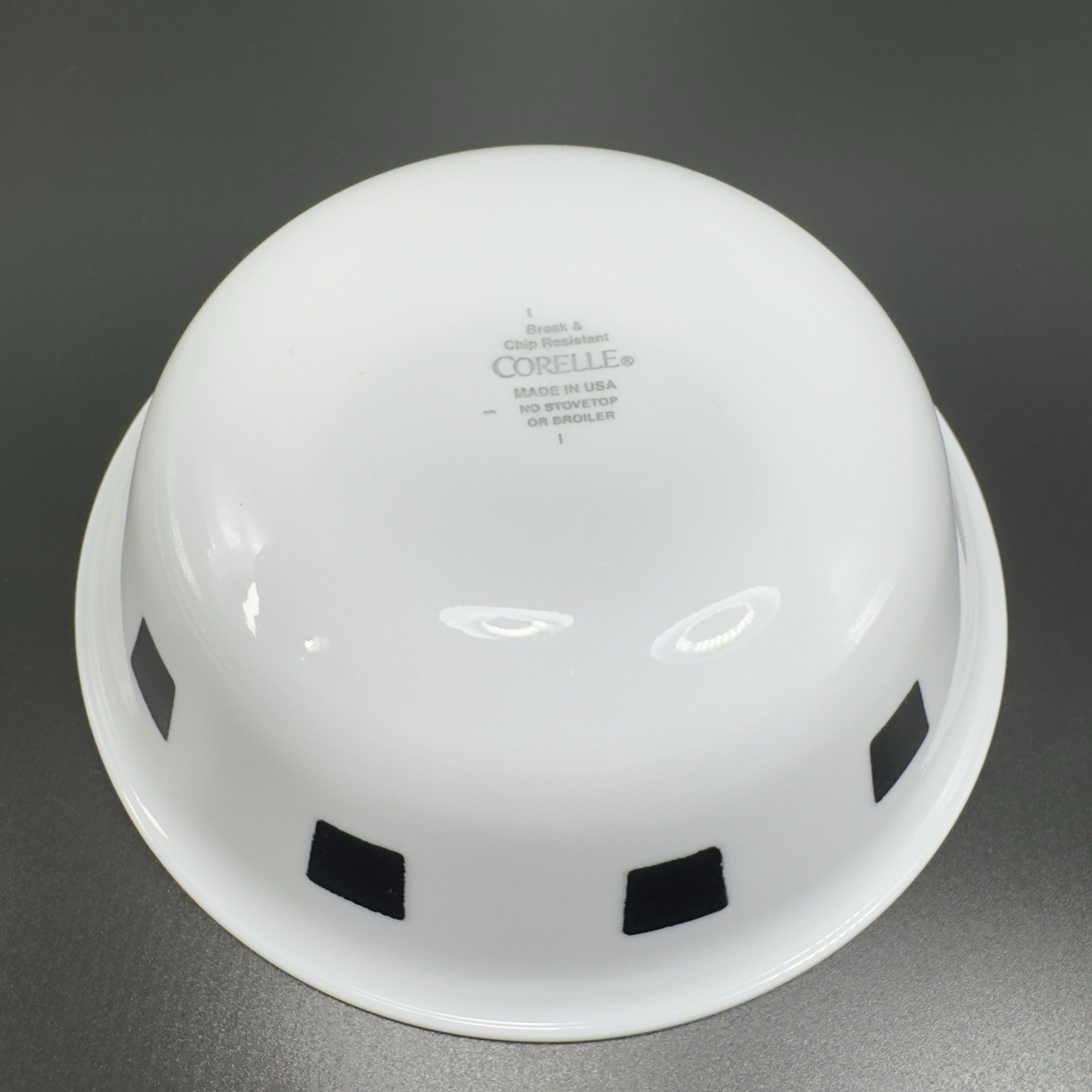 Corelle Urban Black Glass Plate And Bowl Set White Black Lines USA Bowl Plate