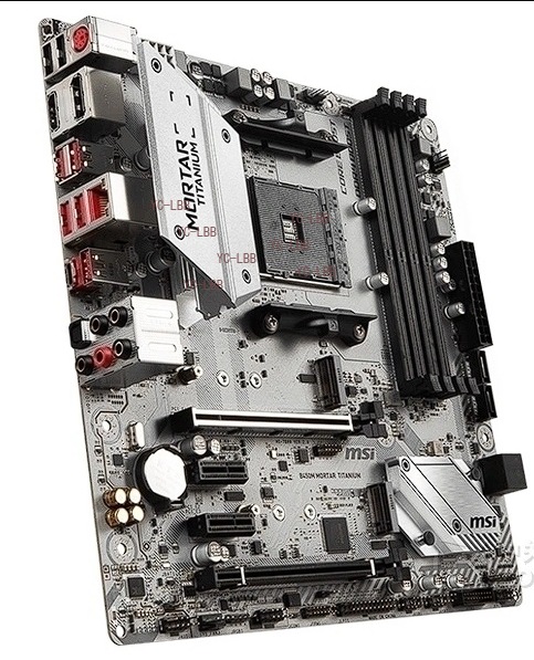 マザーボード MSI B450M MORTAR TITANIUM For MSI B450M MORTAR TITANIUM motherboard AM4 DDR4 64G DP+HDMI M