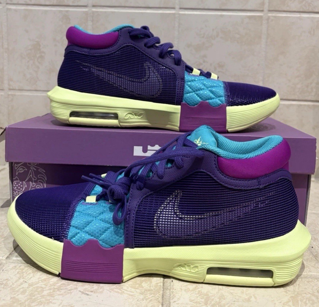 Nike‎ LeBron Witness VIII 8 Lakers Black Purple FB2239 001 Men\'s - Size 11.5 Nike LeBron Witness 8  main image 3
