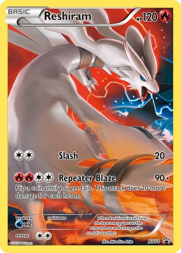 Reshiram (Full Art Promo) MP Holofoil [PR - XY74]