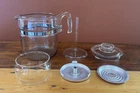 Vintage Pyrex Flameware 9 Cup Glass Coffee Percolator #7759 (Complete Set)