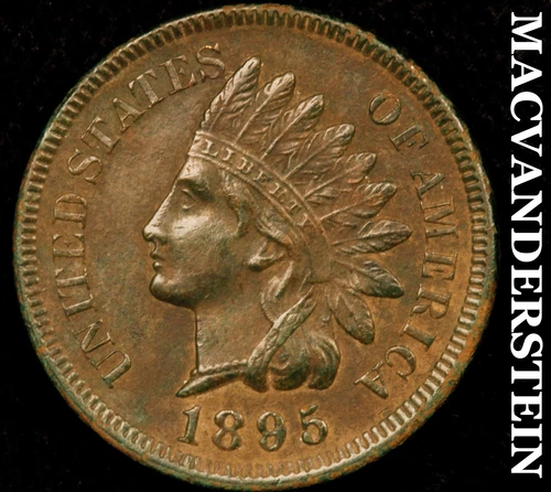 1895 Indian Head Cent - Scarce  Extra Fine  Better Date  No Reserve  #i1