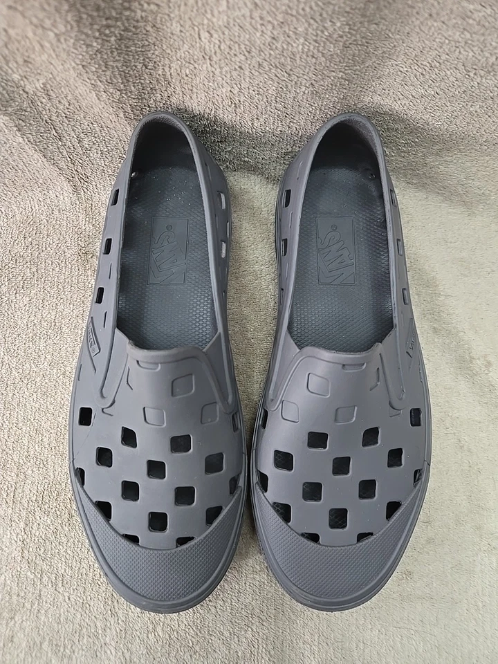 Zapatos sin cordones Vans Trek juveniles talla 4 gris peltre carbón agua sendero senderismo playa Foto 3 de 4