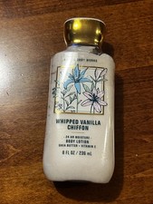 Bath  Body Works 'WHIPPED VANILLA CHIFFON' Body Lotion 8 oz NEW Discontinued
