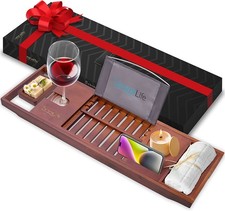 SereneLife SLBCAD29B Extendable Adjustable Bathtub Caddy