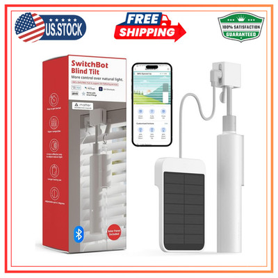 SwitchBot Blind Tilt Motorized Smart Blinds Solar Powered Bluetooth Control