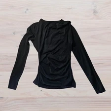 REISS Rue Draped Long Sleeve Top - Size S