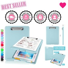 Elegant Portable Clipboard with Storage - Low Profile Clip for Effective Note...