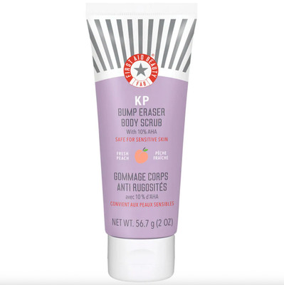 KP Bump Eraser Body Scrub - 10% AHA Exfoliator for Smooth, Soft Skin 10 Oz
