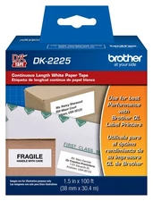Printer Continuous Length White Paper Tape (DK2225)