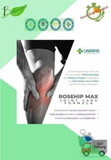 Rosehip Max, 90 Capsule Anti Inflammatory Arthritis Connective Tissue LINDENS UK