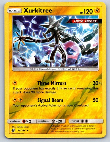 Xurkitree 70/236 Rare Unified Minds Pokemon Reverse Holo Near Mint