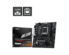 MSI PRO A620AM-B EVO ATX Motherboard, AM5, AMD A620A, 2xDDR5 128GB, PCIe4.0 x...