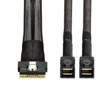 ChenYang CY SFF-8654 8i 74Pin PCI-E Ultraport Slimline SAS Slim 4.0 to Dual SFF-