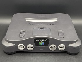 Nintendo 64 OEM System Console N64 -Charcoal Gray - 2 OEM Controllers