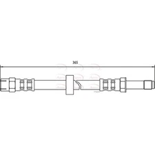 Apec Brake Hose (HOS3561) - OE High Quality Precision Engineered Part