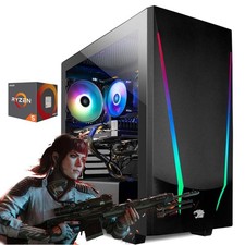 iBuyPower ARGB Gaming Desktop AMD Ryzen 5 32GB RAM 1TB SSD RTX 4060 Win11 WIFI