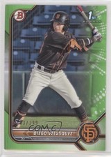 2022 Bowman Prospects Neon Green Border 183/399 Diego Velasquez #BP-110 1e7