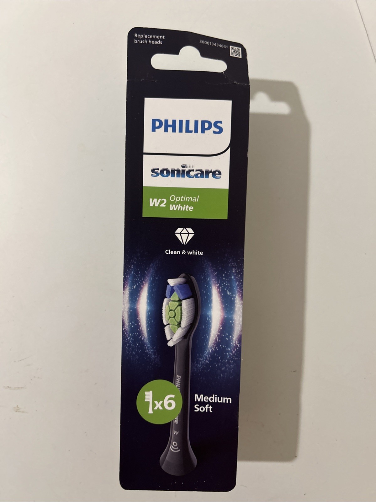 Philips HX6066/88 Sonicare W2 Optimal White Toothbrush Replacement Heads - 6Pack