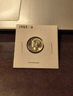 1943d mercury dime - 90% silver - full split bands - gem uncirculated — photo 1