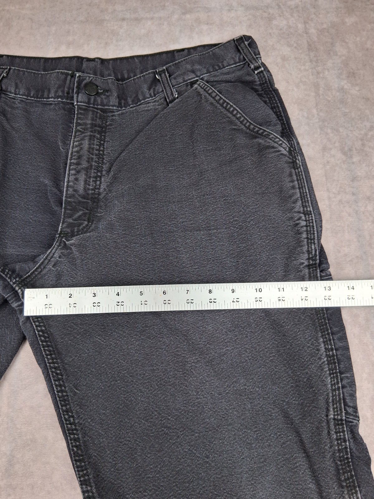 Carhartt FR Carpenter Jeans Mens 34x29 Fit Black Relaxed Work Pants 2112 Cat 2