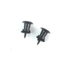 Plastic Guitar Strap Buttons Strap pins Classic simple design,Black