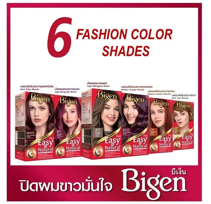 BIGEN Easy 'n Natural Color de Cabello Crema Japón Gris Cobertura Marrón Rubio Tonos Foto 4 de 4