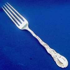 PRISTINE • Durgin LOUIS XV Sterling Silver FORK 7