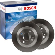 2X BOSCH BREMSSCHEIBEN Ø262,1mm HINTEN PASSEND FÜR HYUNDAI ACCENT BAYON I20