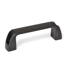 J.W. Winco 6382050 Pull Handle, Black, Polypropylene