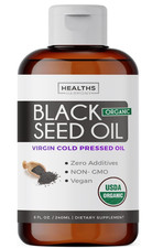 USDA Organic Black Cumin Seed Oil Liquid 8 fl oz Premium Cold-Pressed Nigella