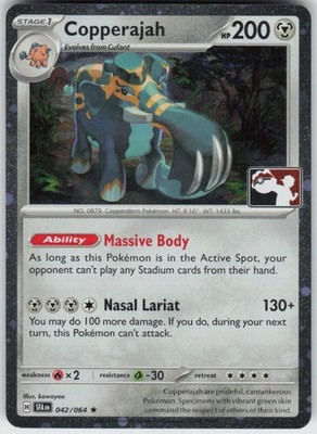 Copperajah 042/064 Rare Prize Pack Series Cards Pokemon Holo Near Mint