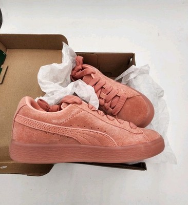 NIB Puma Suede Classic Mono Gold Desert Flower Gold Lace Up Casual Shoes 3C